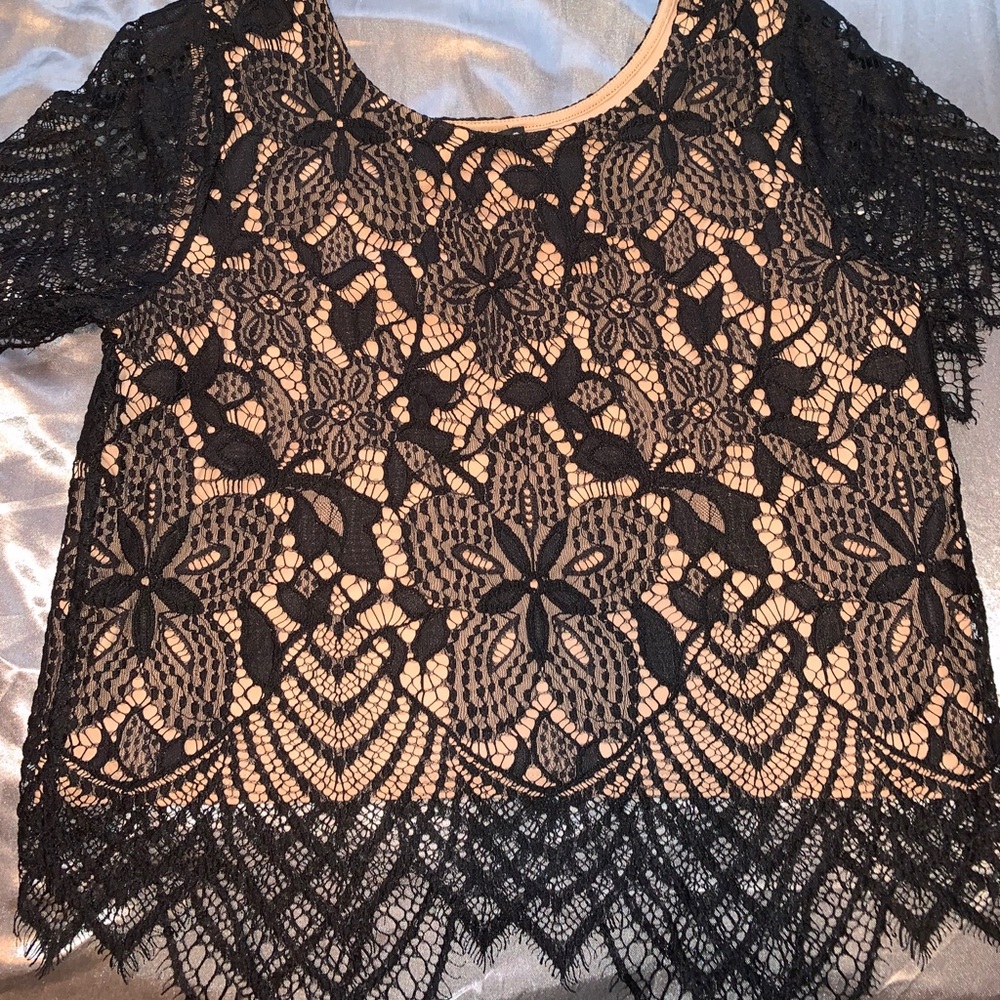 Black and beige shirt from express